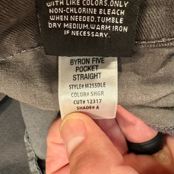 Hudson Byron FIVE Pocket Jeans Straight, gently used Grey - Picture 3 of 7